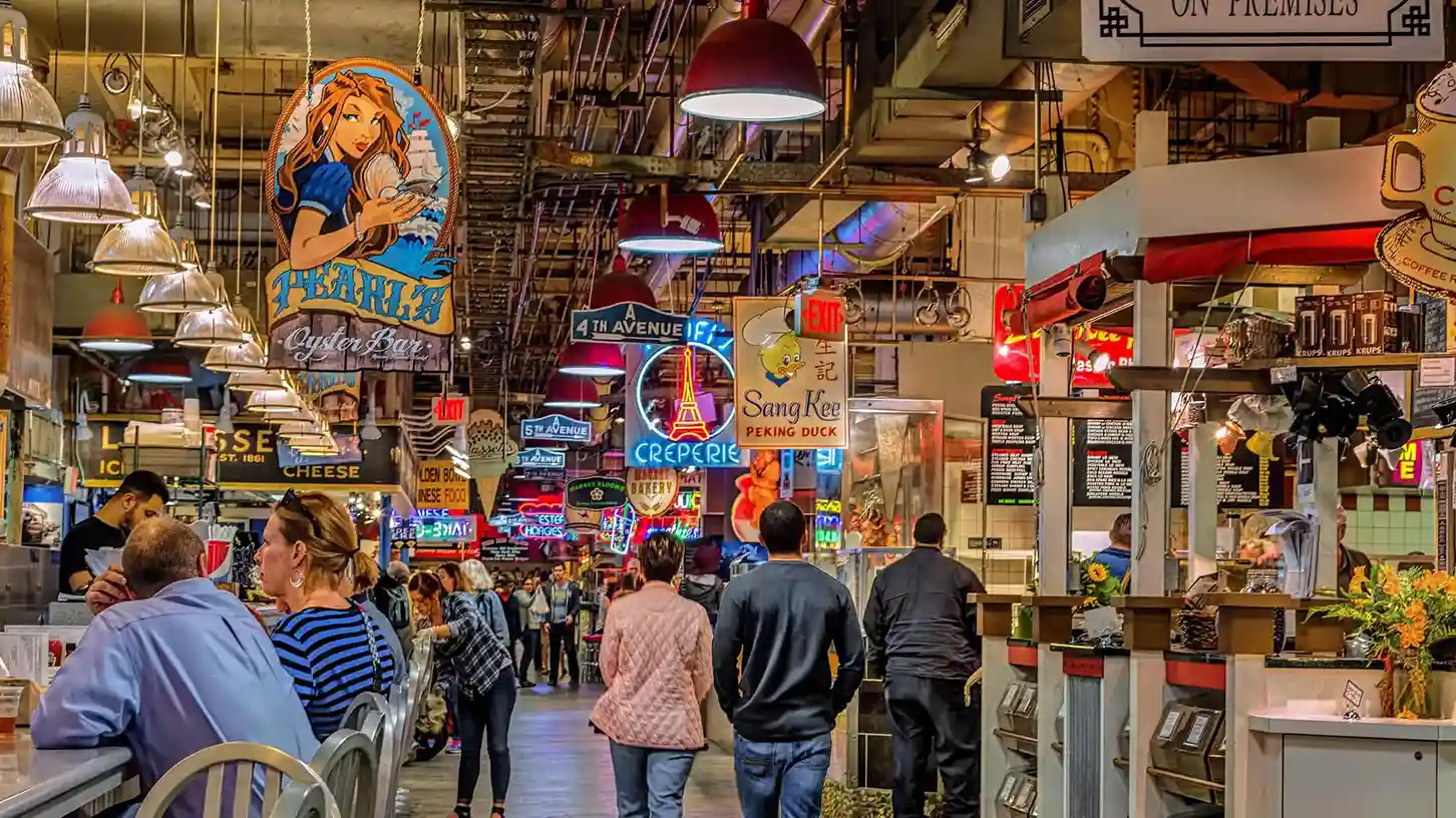 Take a short ride toward the convention center and check out the World Famous Reading Terminal Market! Go there hungry because the choices of food vendors are endless!