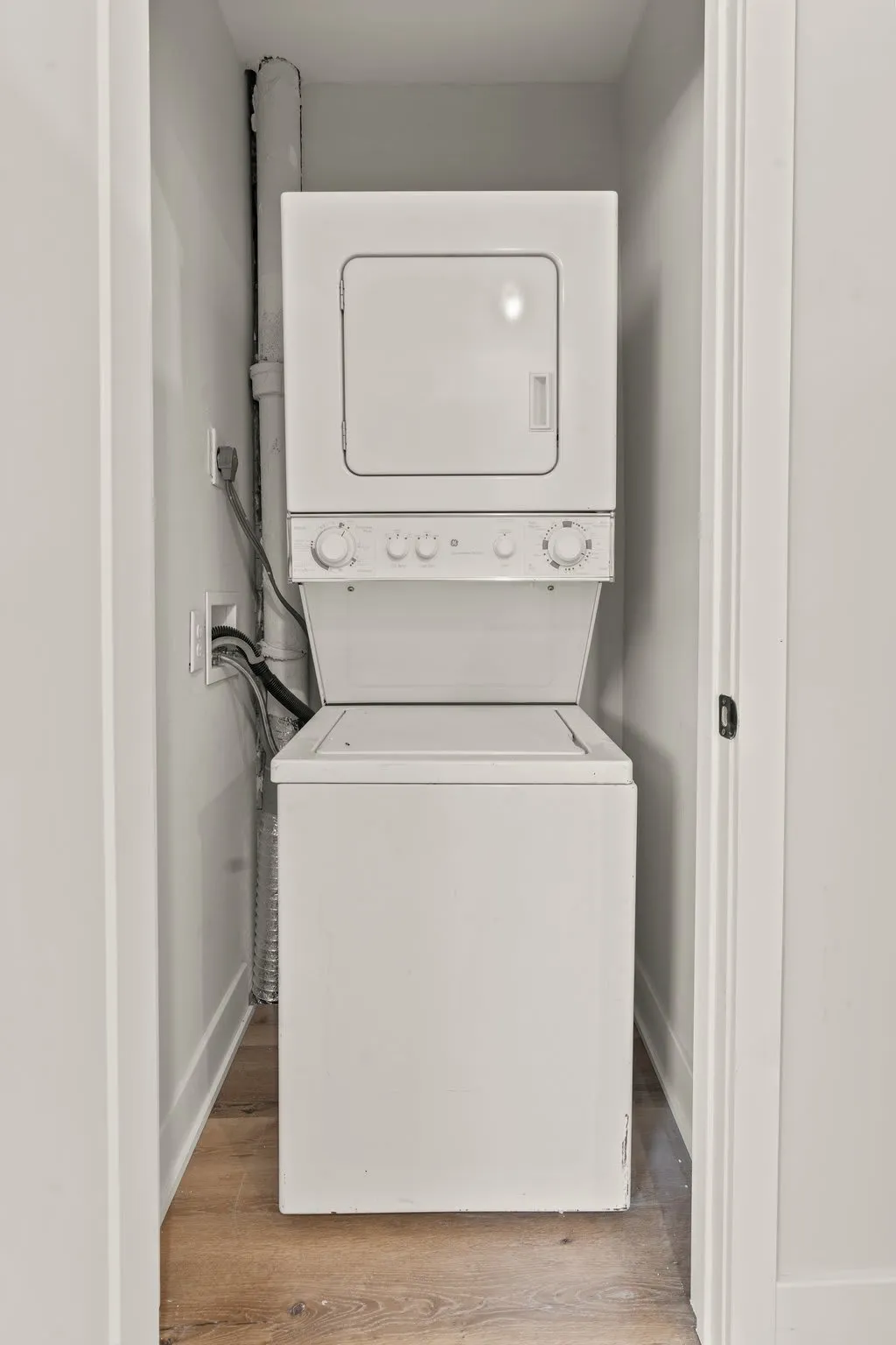 In-unit washer and dryer make long stays and city living effortlessly convenient.