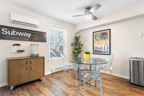 A sunny corner for morning coffee or casual bites before heading to the sand and surf.