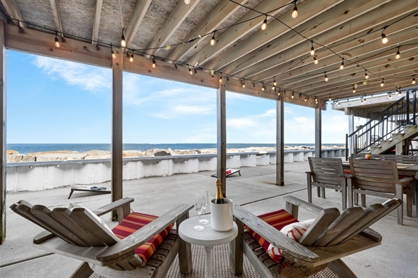 Kick back with a cocktail in your adirondack chair and listen to the waves from the Atlantic!