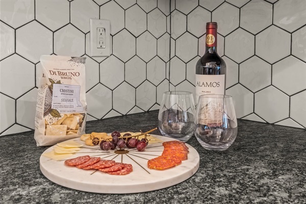 Swing through De Bruno Brothers for some snacks and unwind with a glass of wind and local treats- the perfect way to ease into a relaxing evening at home.
