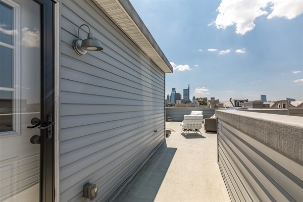 Soak up the sun on the roof deck!