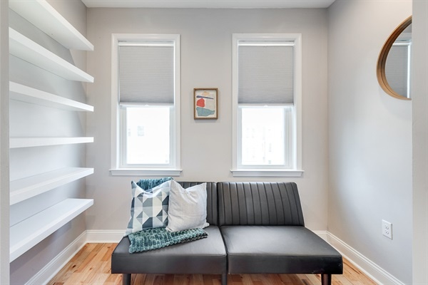 Another bonus seating area to hang out in!