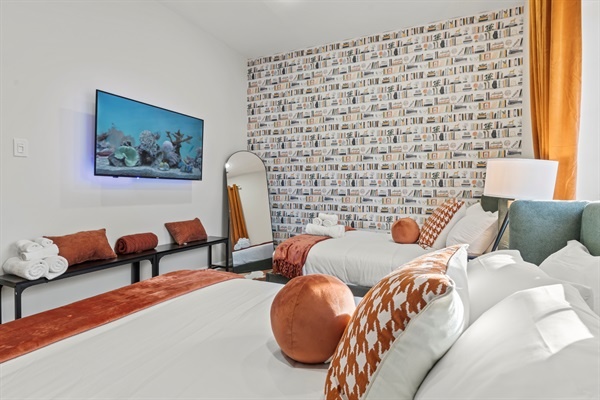 Stream your favorite shows, relax in style, and enjoy a space that’s both functional and full of personality.