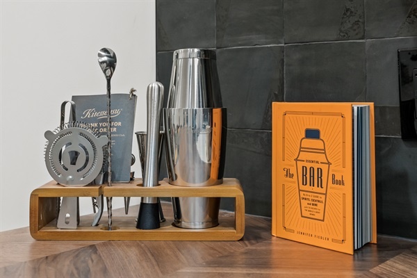 Try your hand at mixology. Our bar set has everything you need to craft the perfect cocktail.