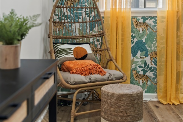 Find a sunny corner and curl up with a good book. This is your personal escape.