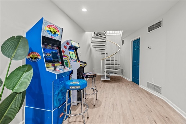 Appreciate the charming arcade corner, complete with classic games that bring a touch of nostalgia. It’s a fun way to unwind and enjoy some friendly competition.