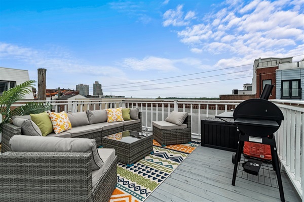 Hang out and enjoy a gorgeous Philly day on your private roof deck!