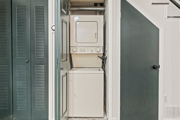 Our washer and dryer in unit is very convenient!